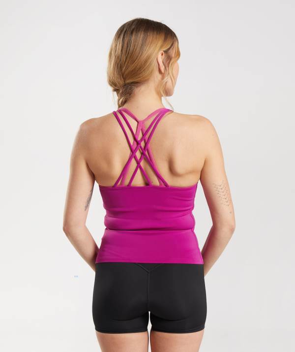 Damske Tielko Gymshark Studio Ruzove | RY5280147